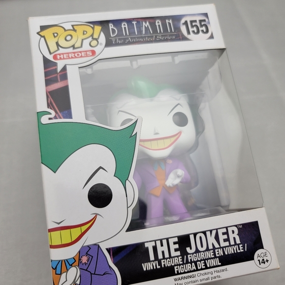 Funko Pop! Heroes The Joker #155 Batman The Animated Series - Picture 1 of 7